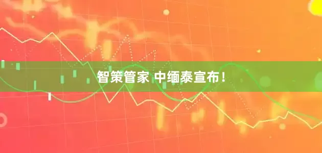 智策管家 中缅泰宣布！