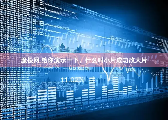 魔投网 给你演示一下，什么叫小片成功改大片