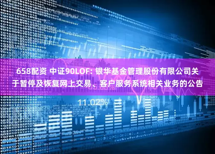 658配资 中证90LOF: 银华基金管理股份有限公司关于暂停及恢复网上交易、客户服务系统相关业务的公告
