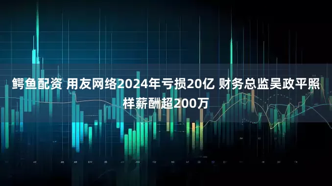 鳄鱼配资 用友网络2024年亏损20亿 财务总监吴政平照样薪酬超200万